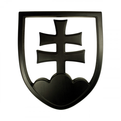 Znak SR - vyrezaný, čierna, 43x36cm