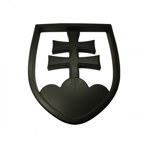 Znak SR - vyrezaný, čierna, 43x36cm